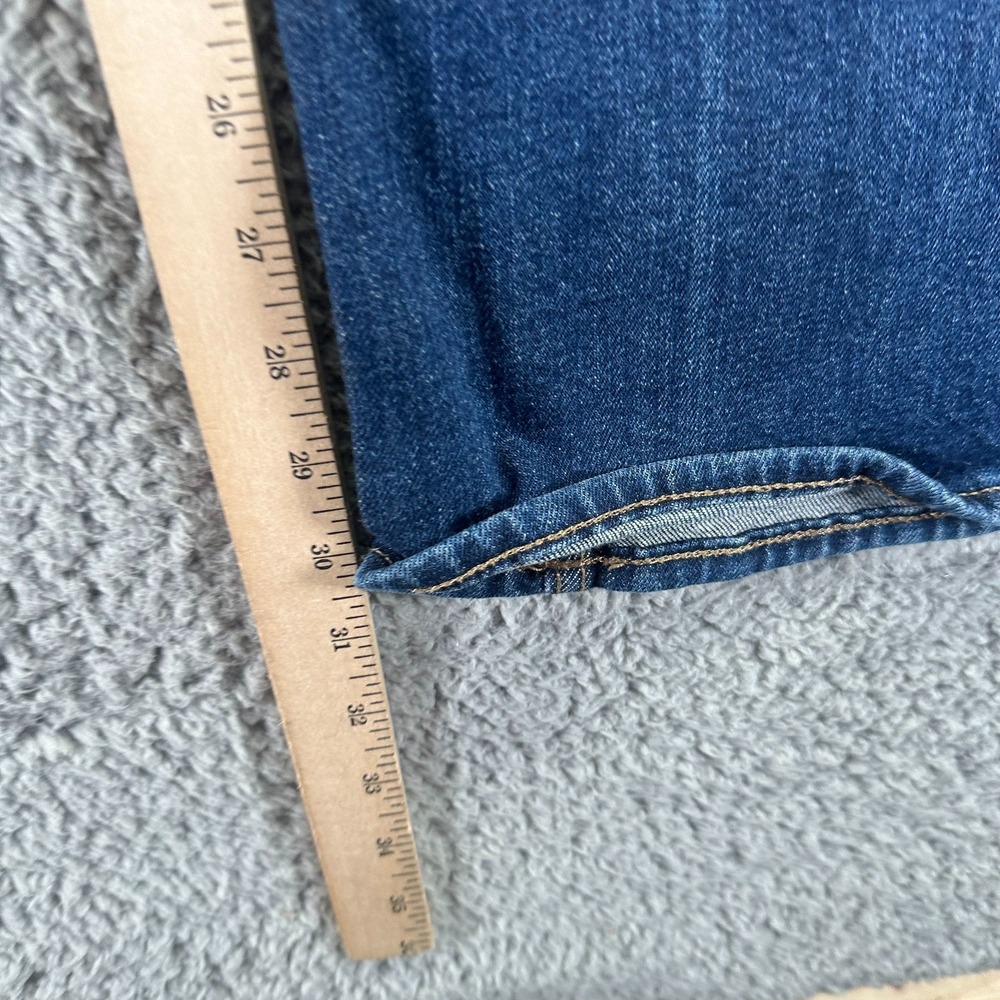 Old Navy Jeans Women's 12 Blue Cotton Denim Flared Workwear Travel Faded Stretch - Picture 9 of 11